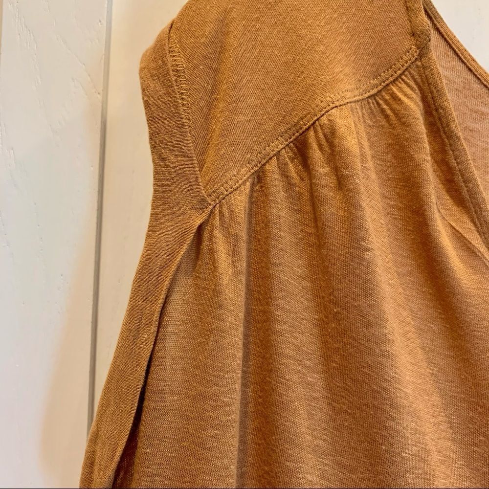 Free People Rust Colored Boho‎ Ruffled Top XS - Picture 4 of 12